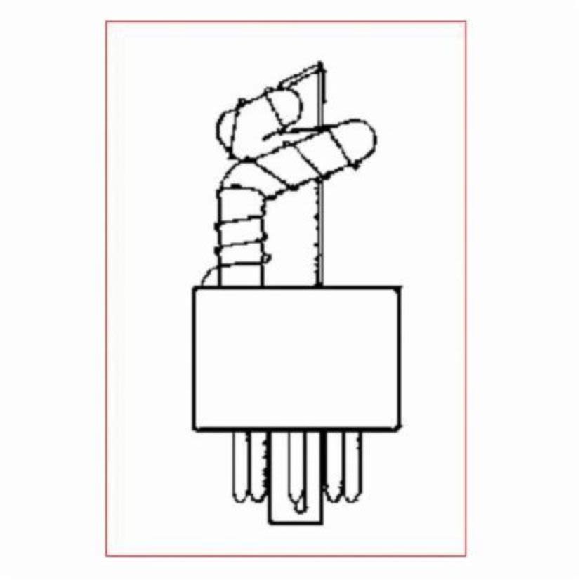 Federal Signal K8107178A Replacement Wire Lead Terminal Strobe Tube, 120/240 V AC/12/24 V DC, 30 W, For Use With 131ST, 131DST Starfire Strobe Warning Light, Clear